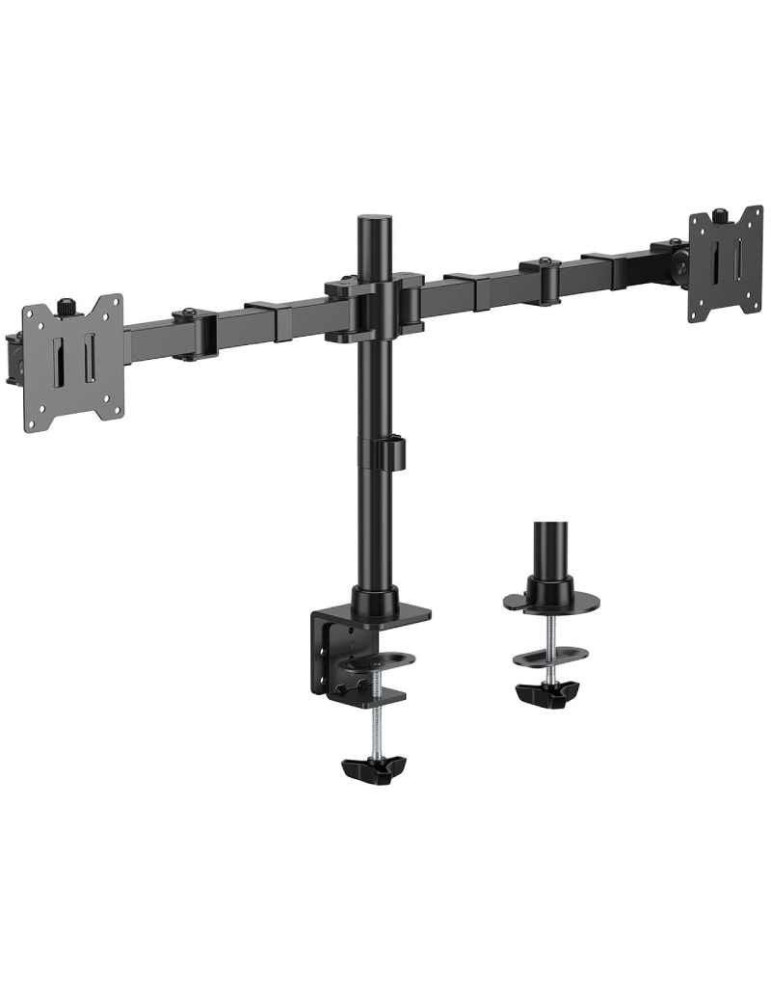 Soporte de Mesa para 2 Monitores Aisens DT35TSR-359/ Giratorio/ Inclinable/  hasta 20kg