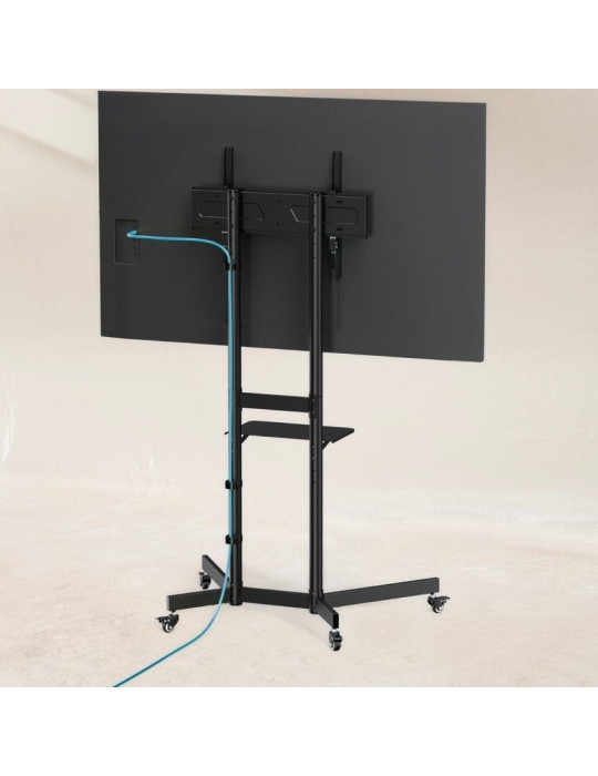 Soporte de Suelo Inclinable con Ruedas TooQ KEFRÉN FS1150M-B para TV de 37-70"/ hasta 70kg
