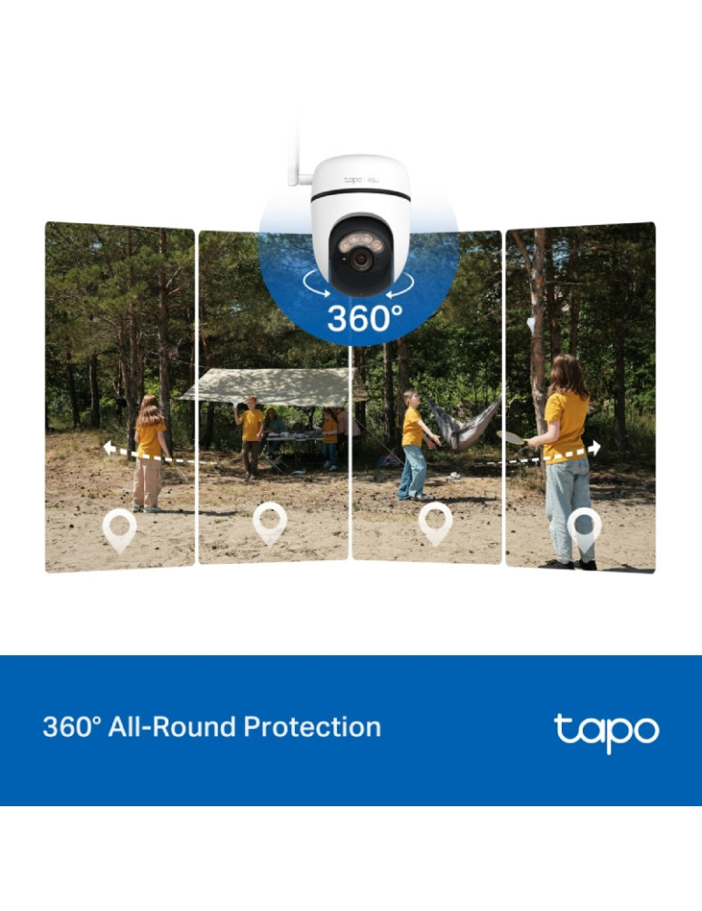 Cámara de Videovigilancia TP-Link Tapo TC90G KIT/ Visión Nocturna/ Control desde APP/ Incluye Panel Solar
