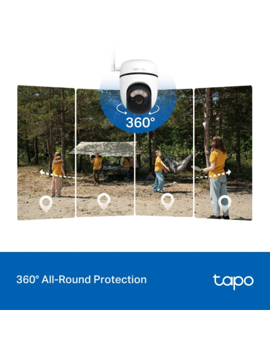 Cámara de Videovigilancia TP-Link Tapo TC90G KIT/ Visión Nocturna/ Control desde APP/ Incluye Panel Solar