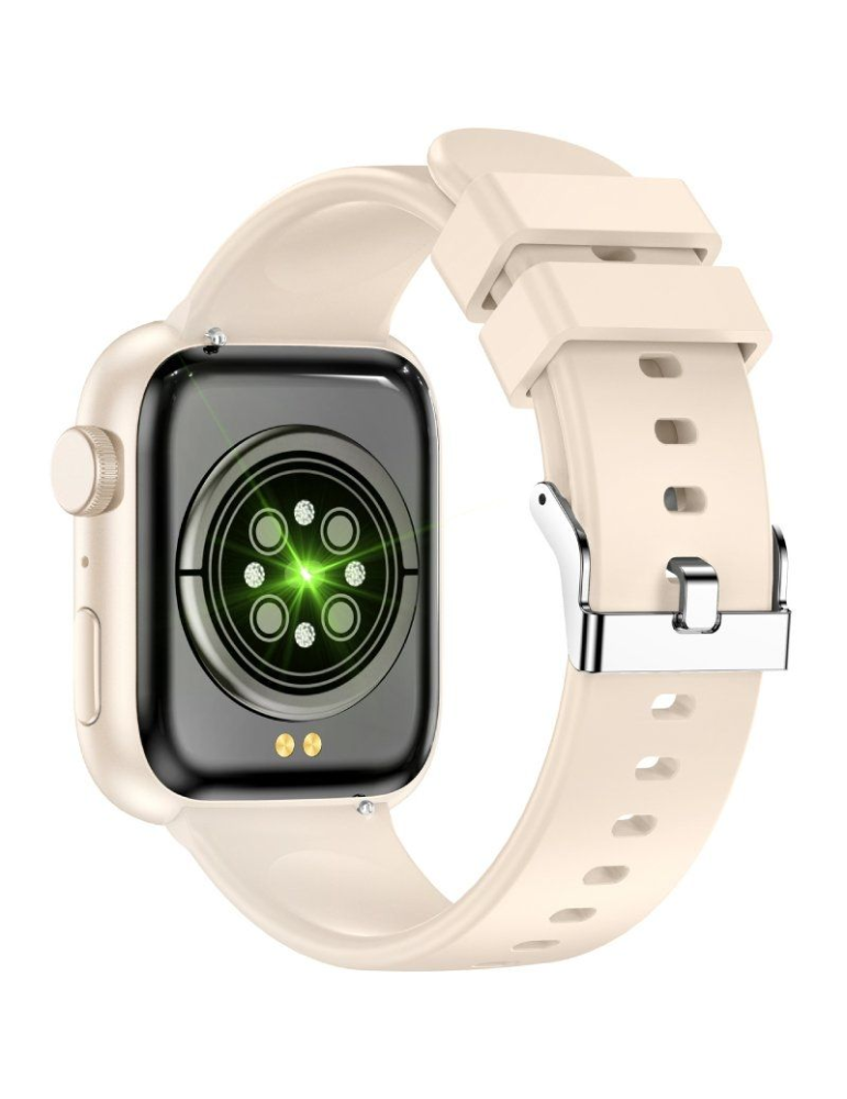 Smartwatch Forever IGo Watch 3 JW-500/ Notificaciones/ Frecuencia Cardíaca/ Marfil