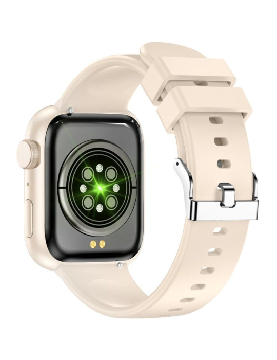 Smartwatch Forever IGo Watch 3 JW-500/ Notificaciones/ Frecuencia Cardíaca/ Marfil