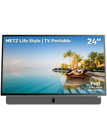 Televisor Portable Metz 24MPE7000Z 24"/ Full HD/ Smart TV/ WiFi