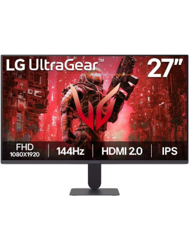 Monitor Gaming LG UltraGear G4 27G411A-B 27"/ Full HD/ 1ms/ 144Hz/ IPS/ Negro