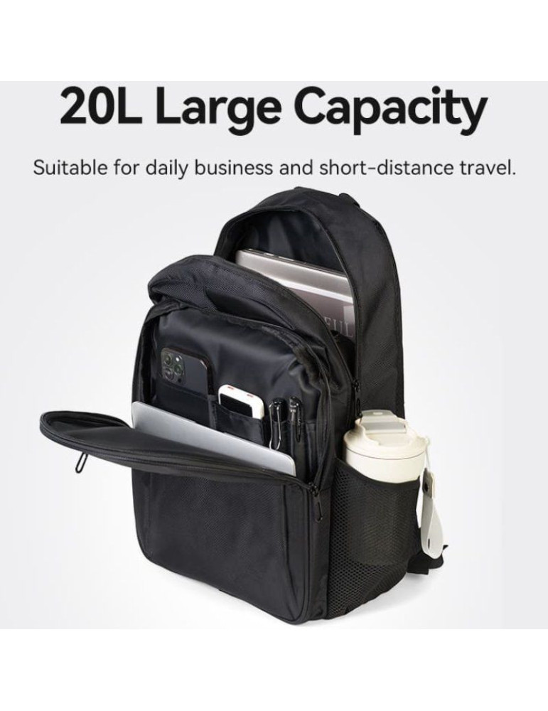Mochila Vention KRMB0 para Portátiles hasta 15.6"/ 20L/ Negra