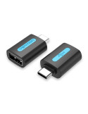Adaptador USB 2.0 Vention CDTB0/ USB Tipo-C Macho - USB Hembra