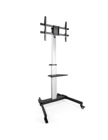 Soporte de Suelo Inclinable/ Ajustable con Ruedas TooQ FS1886M-B para TV de 37-86"/ hasta 50kg