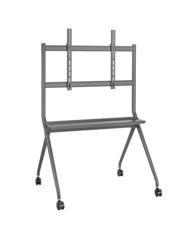 Soporte de Suelo con Ruedas Aisens FT86FE-143 para TV o Pantalla Interactiva 50"-86"/ hasta 120kg