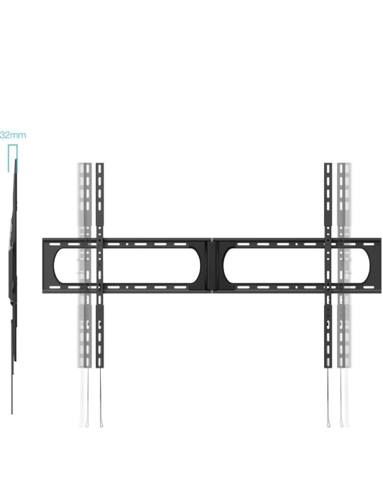 Soporte de Pared Fijo TooQ LP37140F-B para TV de 37-140"/ hasta 125kg