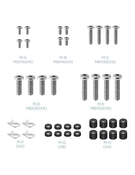 Soporte de Pared Fijo Inclinable TooQ LP42130T-B para TV de 60-100"/ hasta 130kg