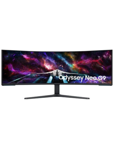 Monitor Gaming Ultrapanorámico Curvo Samsung Odyssey Neo G9 S57CG952NU 57"/ Dual UHD/ 1ms/ 240Hz/ VA/ Regulable en altura/ Blanc