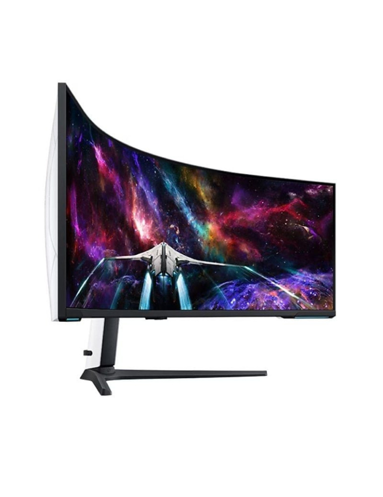 Monitor Gaming Ultrapanorámico Curvo Samsung Odyssey Neo G9 S57CG952NU 57"/ Dual UHD/ 1ms/ 240Hz/ VA/ Regulable en altura/ Blanc