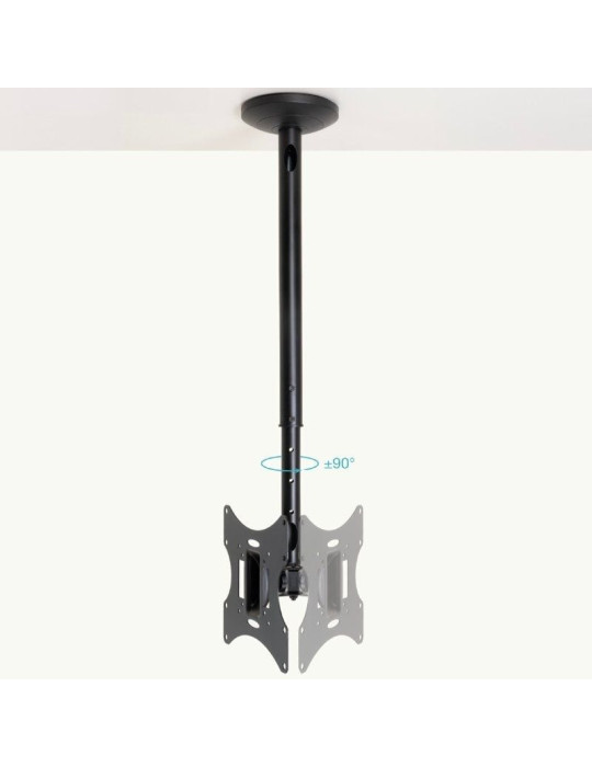 Soporte de Techo Giratorio/ Inclinable/ Nivelable TooQ LPCE2301TSLI-B para TV de 23-42"/ hasta 30kg
