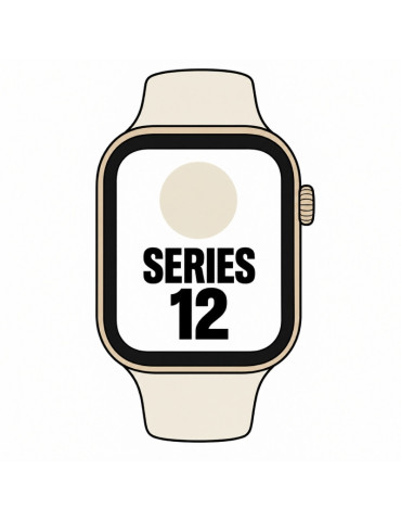 Apple Watch Series 12/ GPS/ Cellular/ 42mm/ Dorado Claro/ Correa Deportiva Arena (M/L)