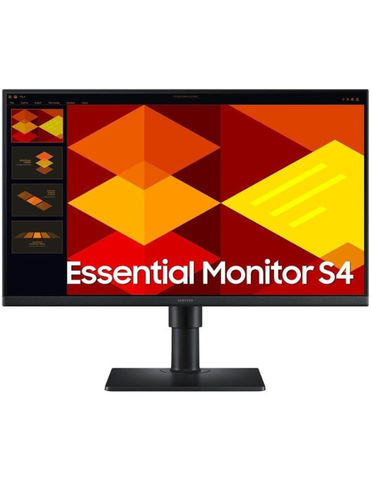Monitor Profesional Samsung Essential Monitor S4 S40GD S24D402GAU/ 24"/ Full HD/ Regulable en altura/ Negro
