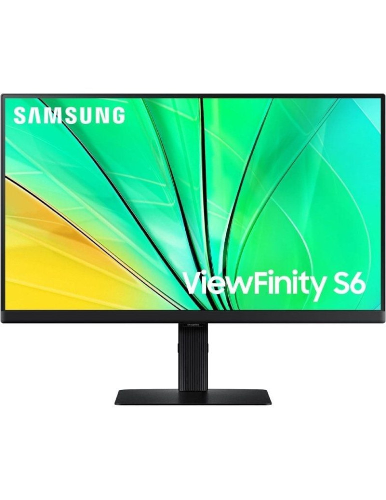 Monitor Profesional Samsung ViewFinity S6 S24D600EAU 24"/ QHD/ Regulable en Altura/ Negro