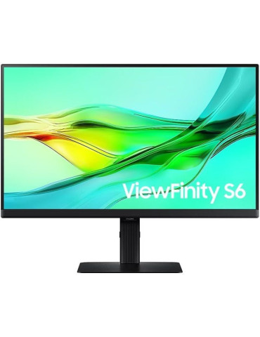 Monitor Profesional Samsung ViewFinity S6 S60UD S24D600UAU 24"/ QHD/ Regulable en Altura/ Negro