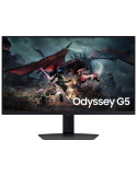 Monitor Gaming Samsung Odyssey G5 S27DG500EU 27"/ QHD/ 1ms/ 180Hz/ IPS/ Regulable en altura/ Negro