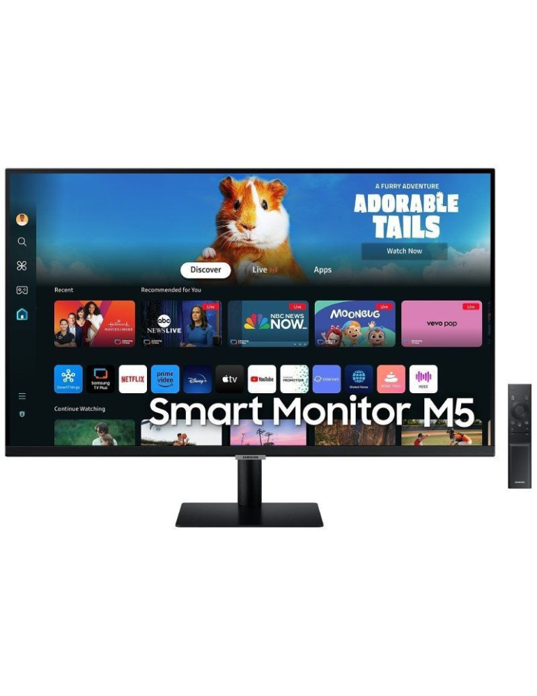 Smart Monitor Samsung M5 S27DM502EU 27"/ Full HD/ Multimedia/ Smart TV/ Negro