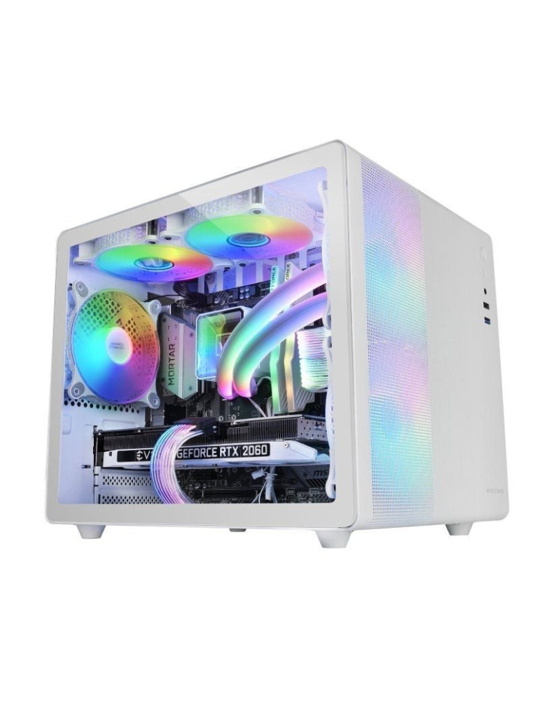 FCaja Gaming Minitorre Mars Gaming MC-400/ Blanca