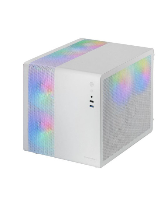 FCaja Gaming Minitorre Mars Gaming MC-400/ Blanca