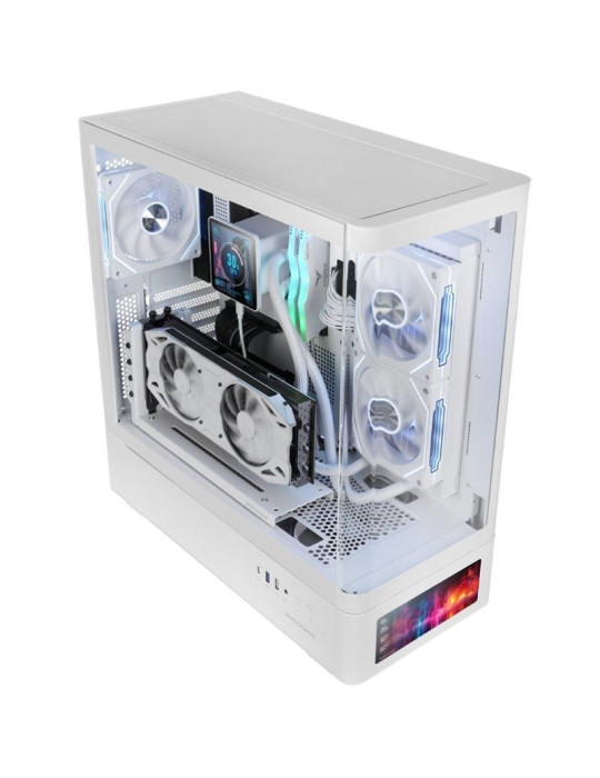 Caja Gaming Semitorre Mars Gaming MC-LCDPRO/ Blanca