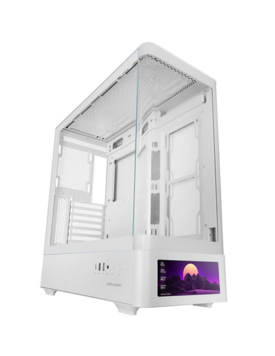 Caja Gaming Semitorre Mars Gaming MC-LCDPRO/ Blanca