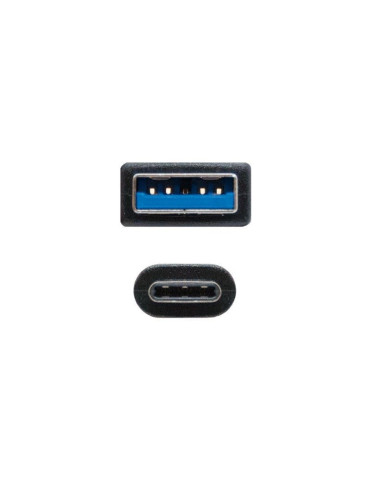Cable USB 3.1 Nanocable 10.01.4001/ USB Tipo-C Macho - USB Macho/ 1m/ Negro 2