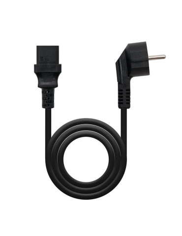 Cable Alimentación CPU Nanocable 10.22.0110/ Schuko Macho - C13 Hembra/ 10m/ Negro