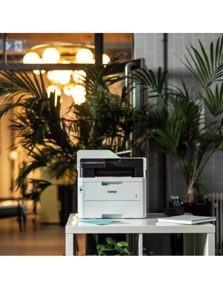 Multifunción Láser Color Brother MFC-L3760CDW WiFi/ Fax/ Dúplex/ Negra