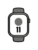 Apple Watch Series 11/ GPS/ Cellular/ 46mm/ Titanio Natural/ Correa Deportiva Gris Piedra M/L