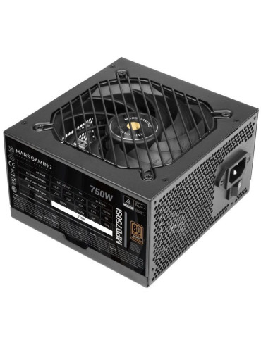Fuente de Alimentación Mars Gaming MPB750SI/ 750W/ Ventilador 12cm/ 80 Plus Bronze