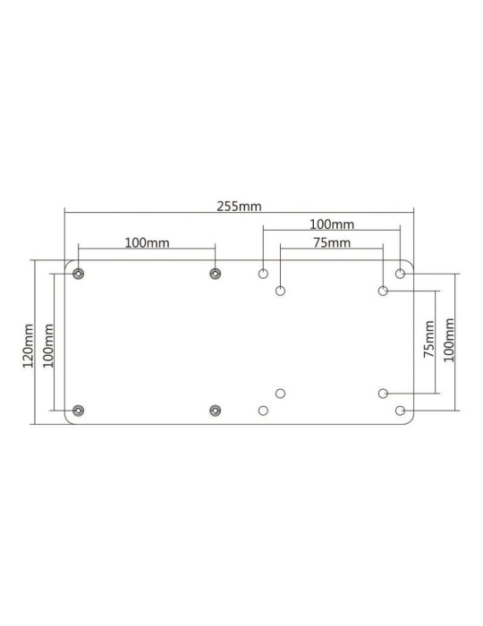 Soporte para miniPC VESA 100x100 Aisens MPC01-055