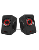 Altavoces Mars Gaming MS1/ 10W/ 2.0/ Rojos