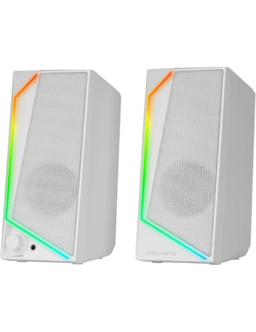Altavoces Mars Gaming MS72/ 15W/ 2.0/ Blancos 2