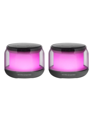 Altavoces con Bluetooth Mars Gaming MS-AURA/ 15W/ 2.0/ Negros 2