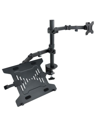 Soporte de Mesa Orientable/ Inclinable Tooq DB1200TN-B para TV y Portátil de 13-32"