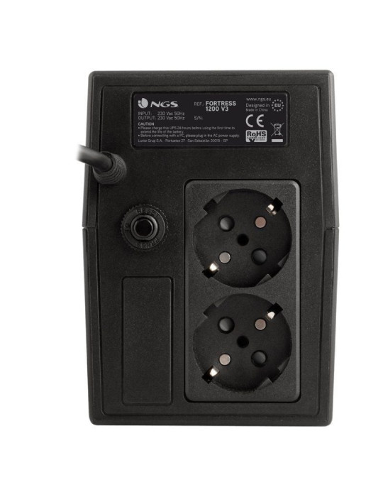 SAI Offline NGS Fortress 1200 V3/ 800VA-480W/ 2 Salidas/ Formato Torre
