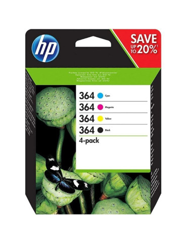 Cartucho de Tinta Original HP n 364 Multipack/ Negro/ Magenta/ Cian/ Amarillo