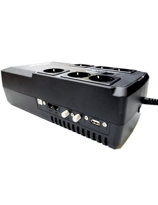 SAI Línea Interactiva Phasak Kryptos 800 VA/ 480W/ 6 Salidas/ Formato Bloque