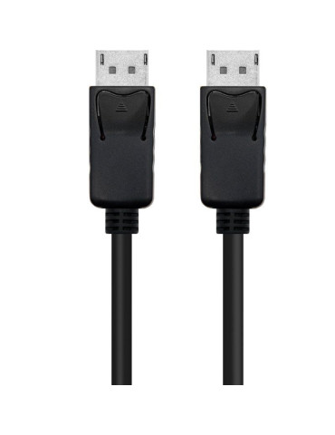Cable DisplayPort 1.4 8K Nanocable 10.15.2802/ DisplayPort Macho - DisplayPort Macho/ 2m/ Certificado/ Negro 2