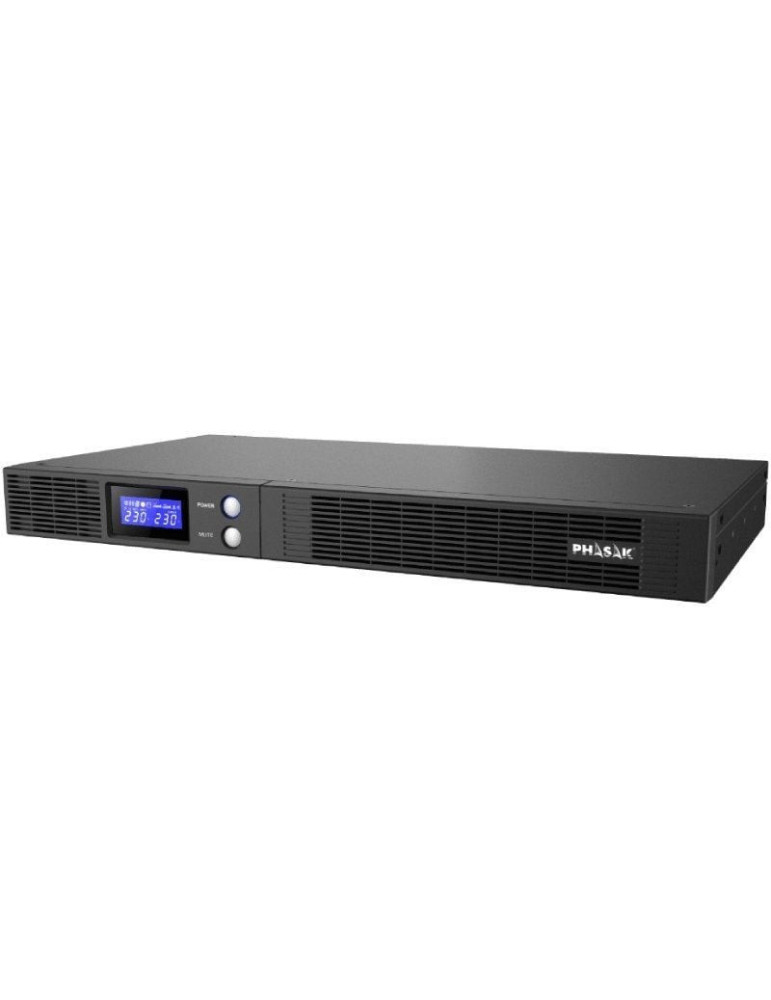 SAI Línea Interactiva Phasak Protekt Slim Rack/ 1500VA-900W/ 4 Salidas/ Formato Rack	