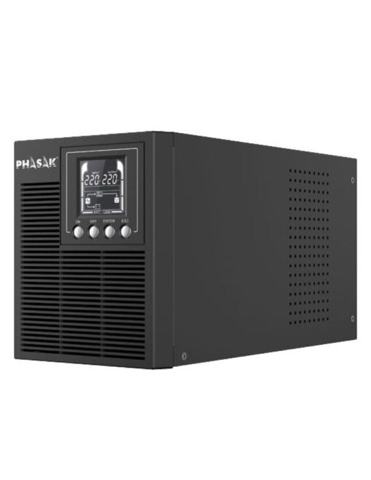 SAI Online Phasak 1000 VA Online LCD/ 1000VA-900W/ 3 Salidas/ Formato Torre