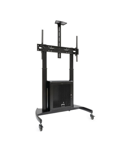 Soporte de Suelo Inclinable con Ruedas TooQ Narnia FS20500M-B para TV de 60-100"/ hasta 100kg