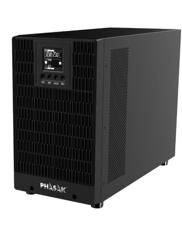 SAI Online Phasak 3000 VA Online LCD/ 3000VA-3000W/ 4 Salidas/ Formato Torre