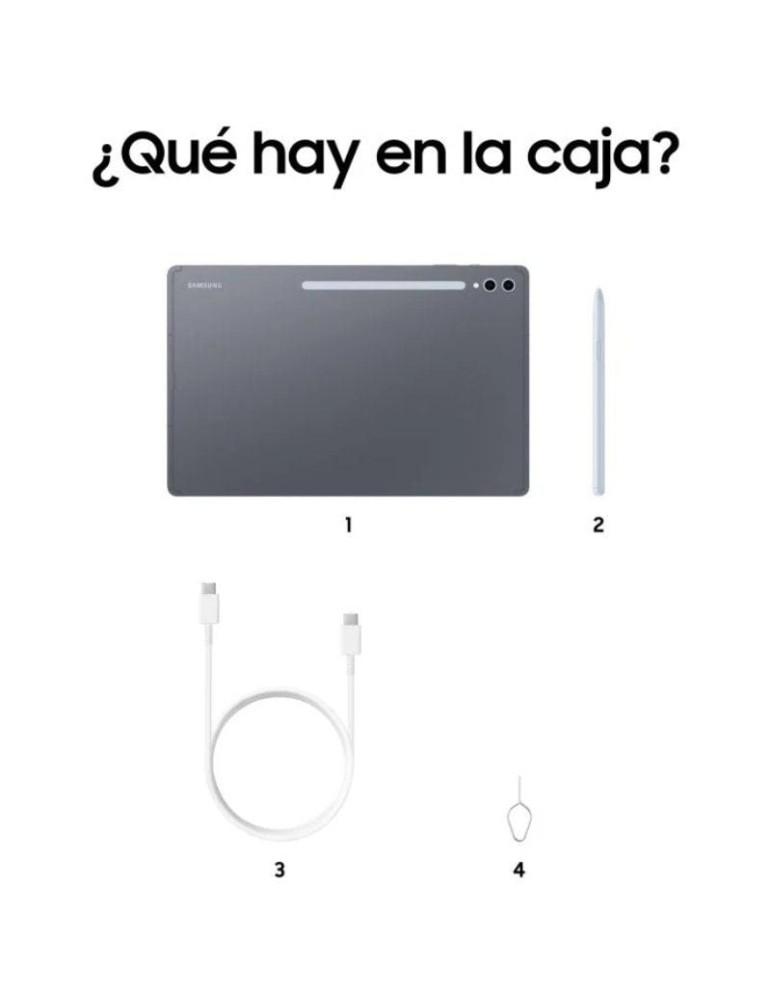 Tablet Samsung Galaxy Tab S10 Ultra 14.6"/ 12GB/ 256GB/ Octacore/ 5G/ Gris