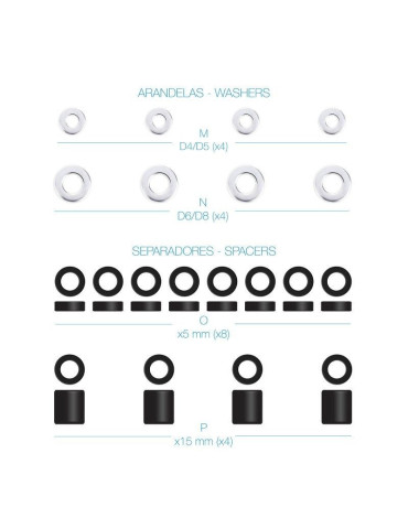 Kit de Montaje Universal TooQ SSK4820 para pantallas con Tornillería 2