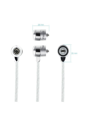Cable de Seguridad para Portátiles TooQ TQCLKC0025/ 1.5m 2