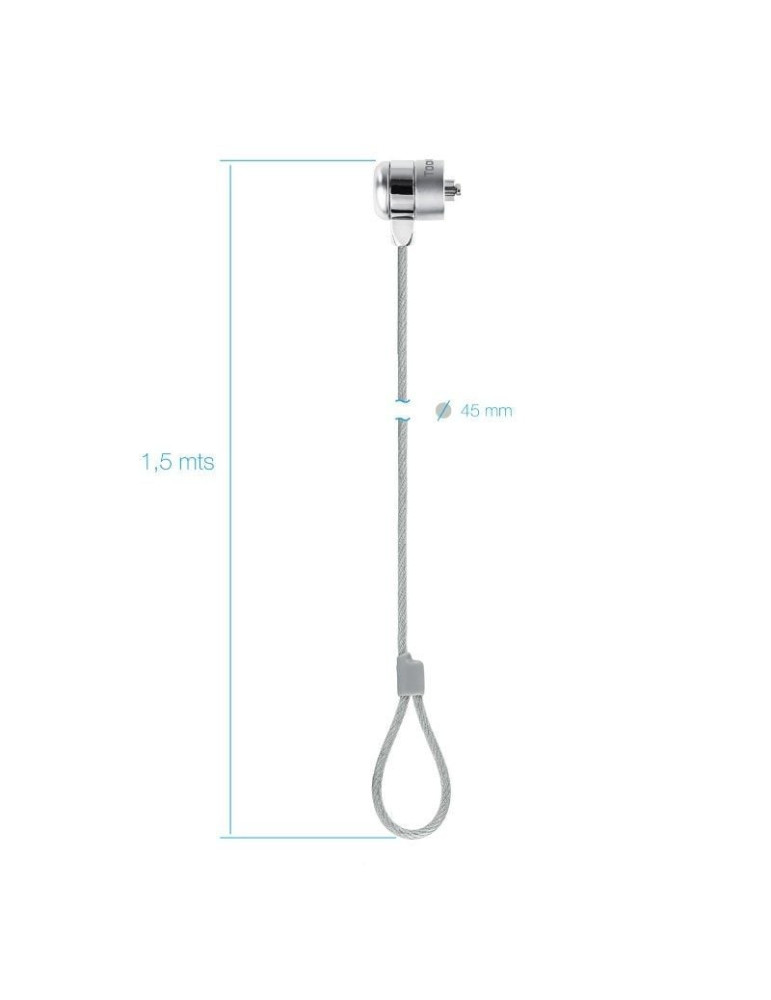 Cable de Seguridad para Portátiles TooQ TQCLKC0025/ 1.5m
