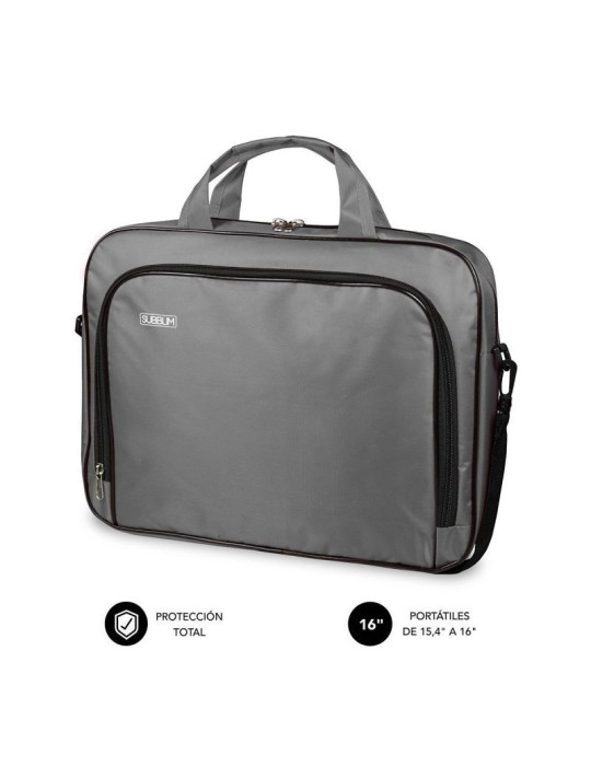 Maletín Subblim Oxford para Portátiles hasta 16"/ Gris